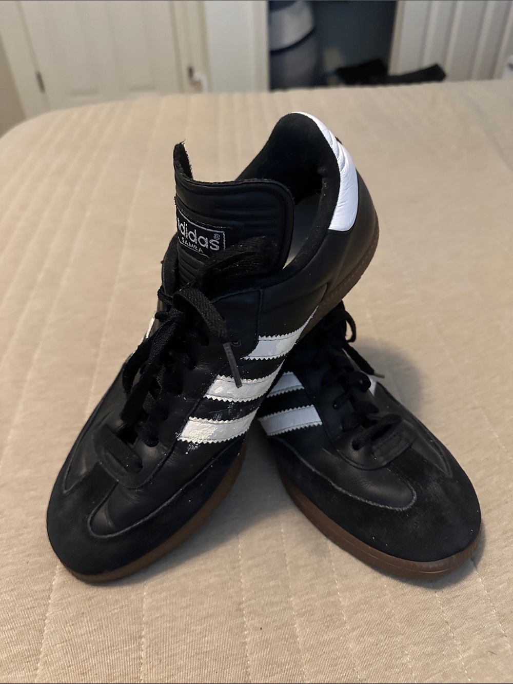 Adidas Black & White Samba Sneakers
